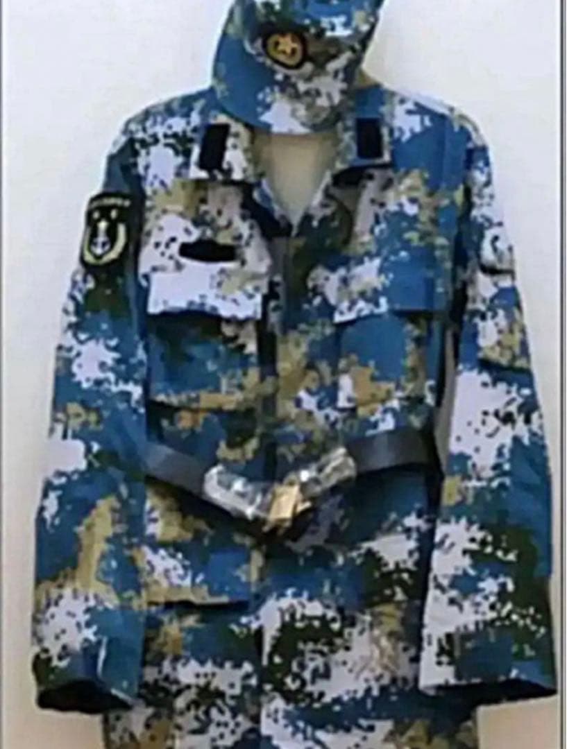 福袋　新品実物中国軍海兵隊07式デジタル海洋迷彩軍用迷彩服装備35点超フルセット