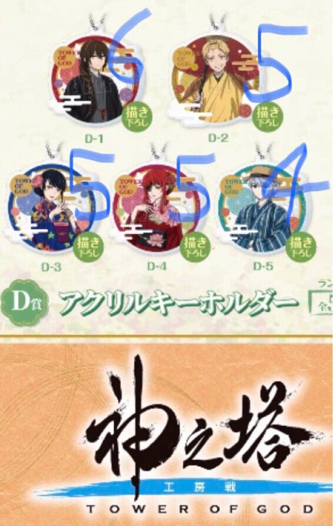 神之塔　くじメイト　ワインの奏　ポップアップショップ　キャラクターグッズセット