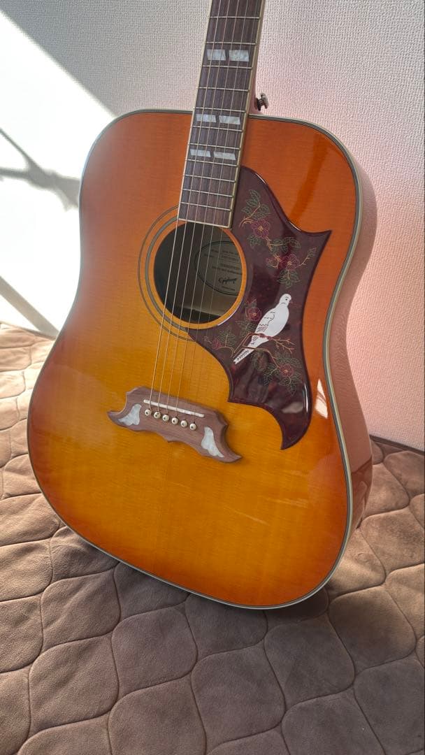 Epiphone DOVE PRO エレアコ Fishman搭載 弦高低め