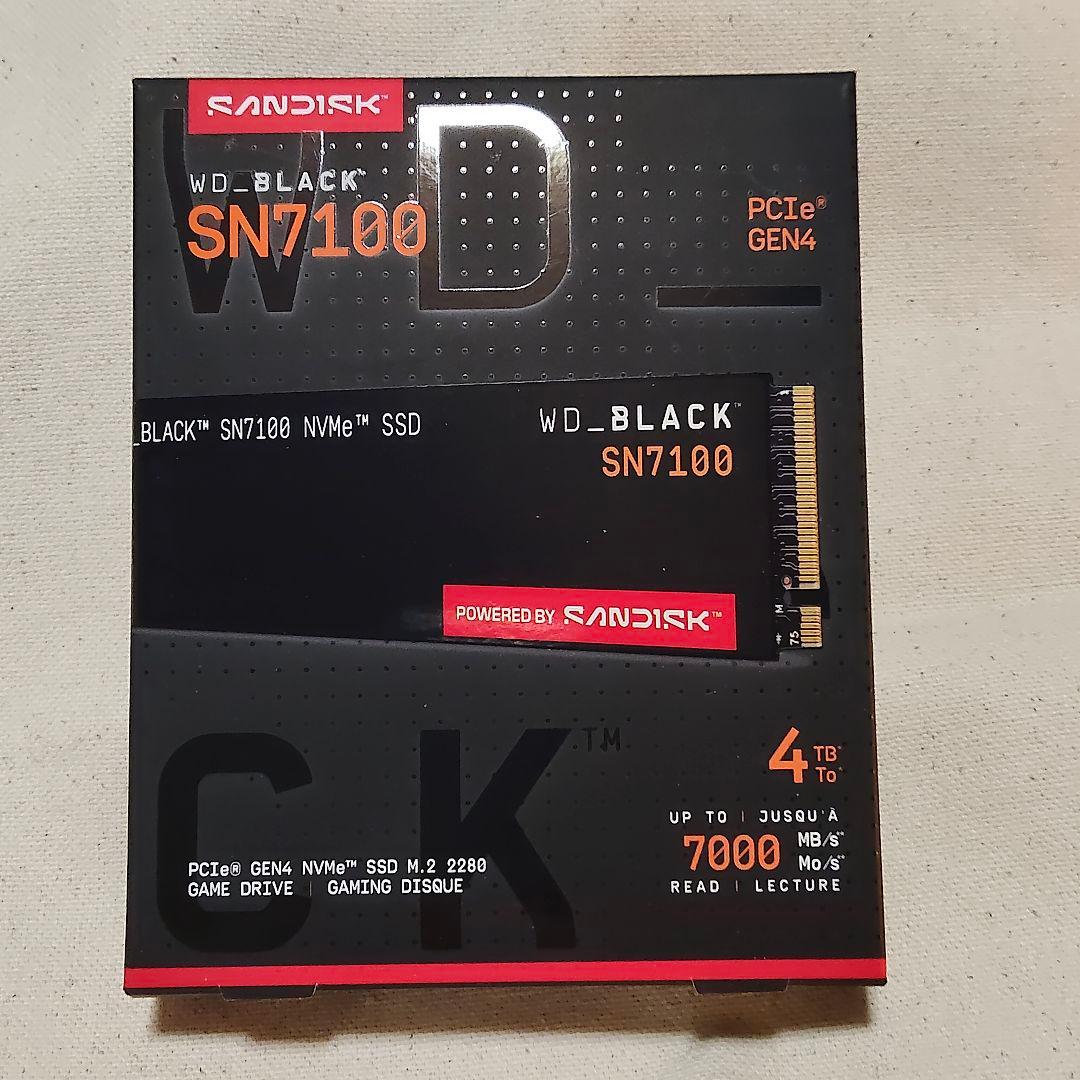 内蔵型SSD WD_BLACK SN7100 4TB NVMe SSD M.2 2280