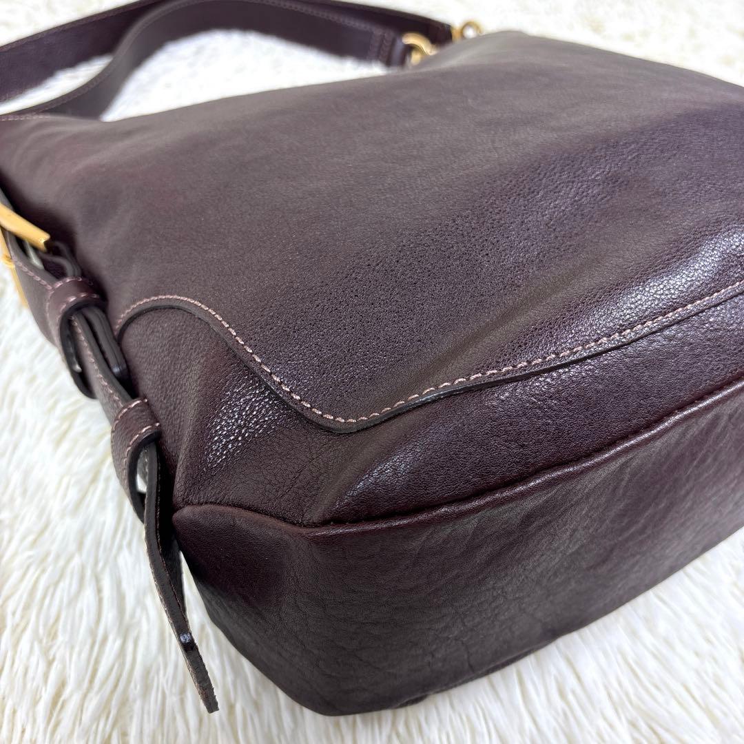 美品、土屋鞄、AGIR、アジール、2WAY、ショルダーバッグ、レザー