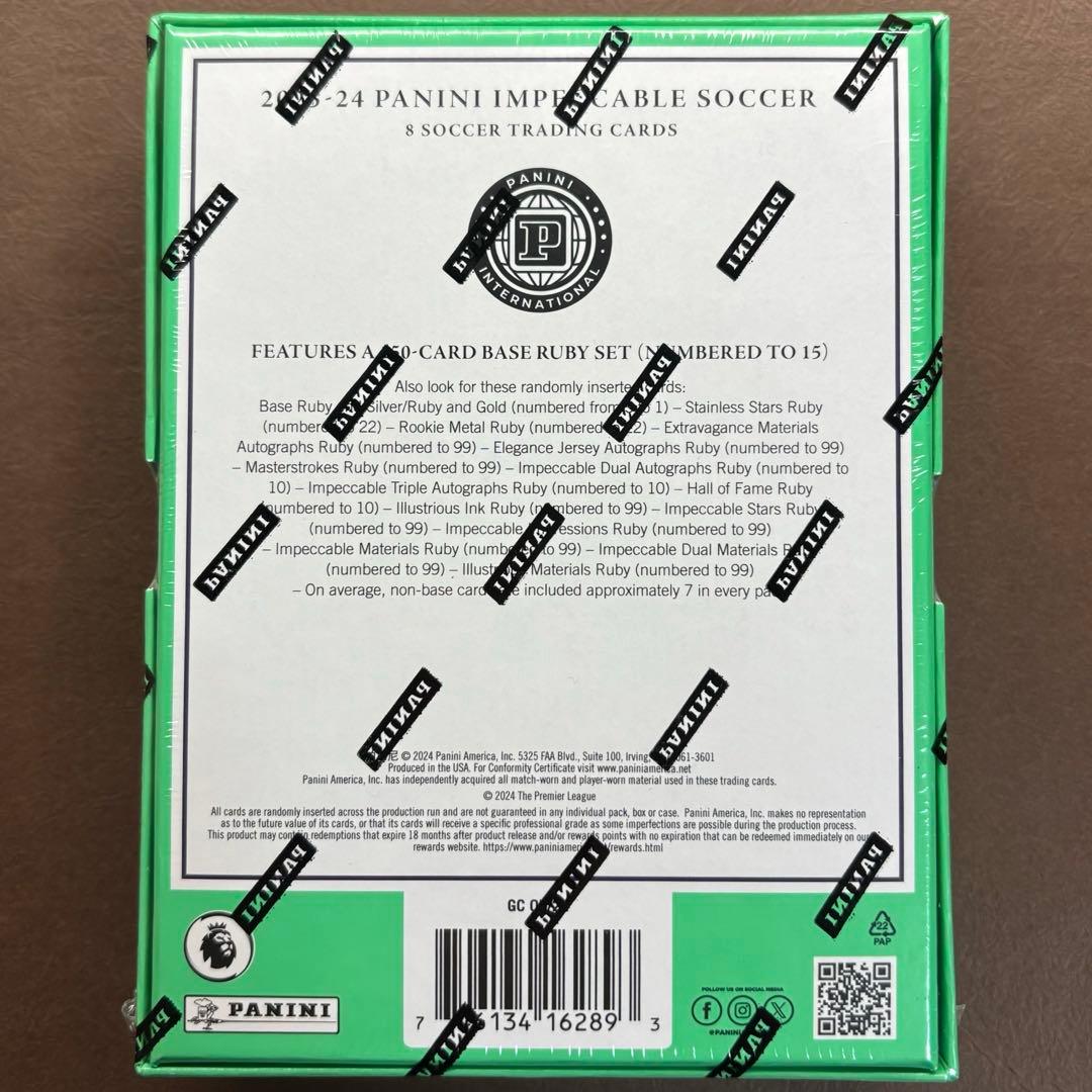 Hide Panini Soccer Impeccable 未開封 BOX
