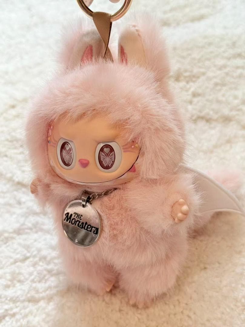 【海外限定・即日発送】ZIMOMO LABUBUぬいぐるみ ピンクデビル 蝶