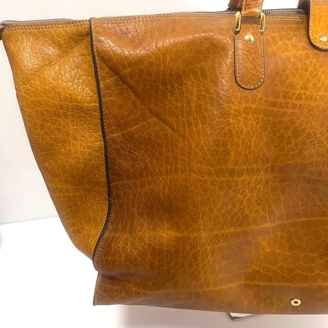 希少な金色 最高級 本革 GOLD PFEIL ボストンバッグ ドイツ製