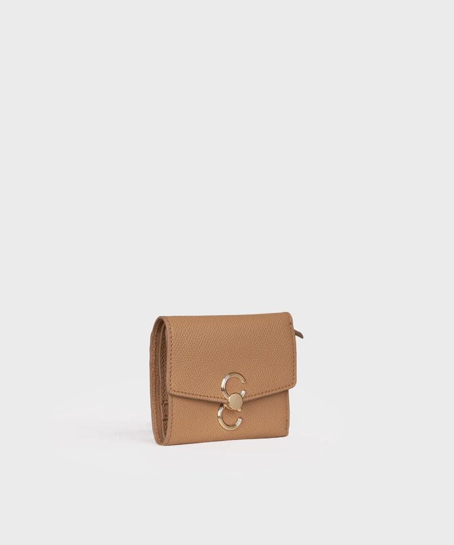 小物 CAFUNE / DOUBLE-C WALLET CAMEL
