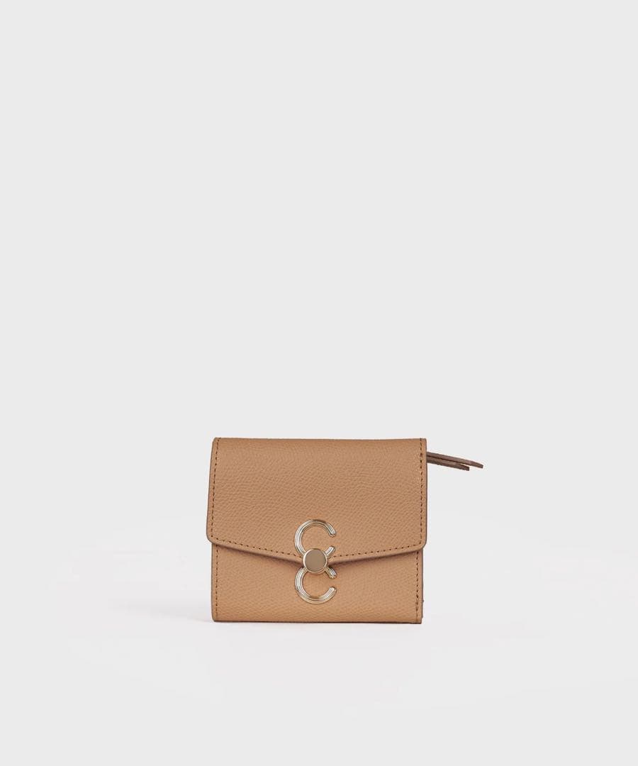 小物 CAFUNE / DOUBLE-C WALLET CAMEL