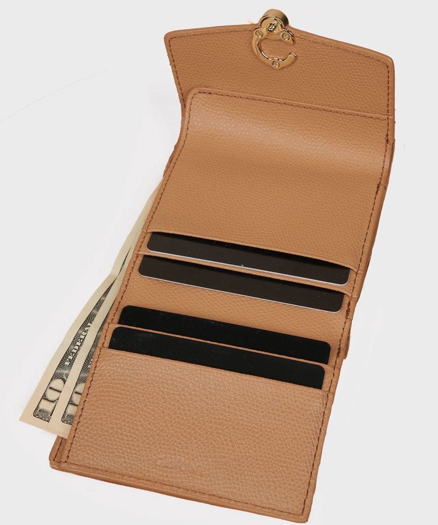 小物 CAFUNE / DOUBLE-C WALLET CAMEL