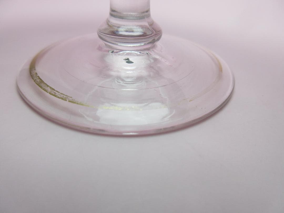 ビンテージ プレート付き 花模様 デザートグラス 70905