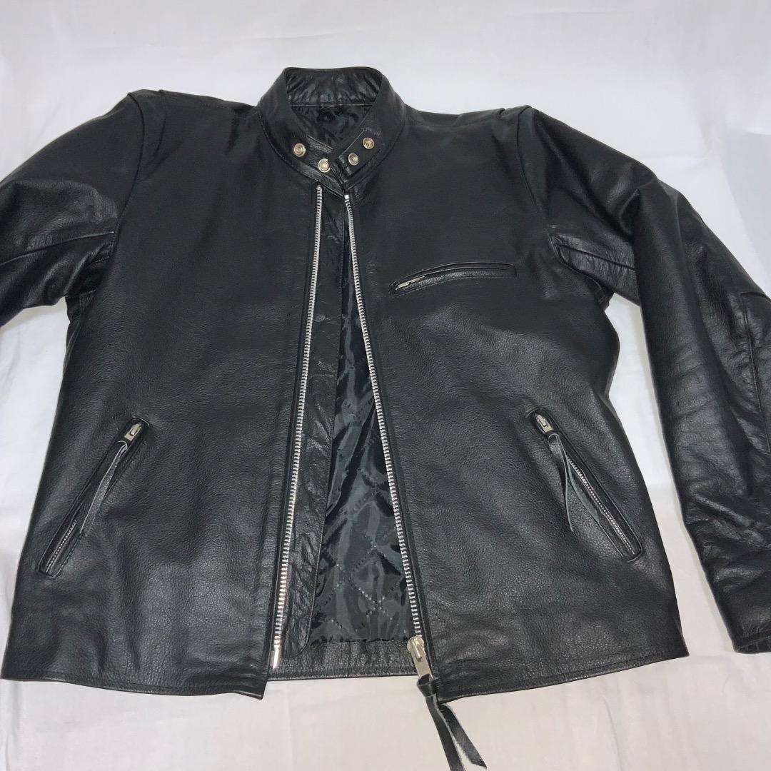 【XL】Freedom 本革レザーライダースジャケット