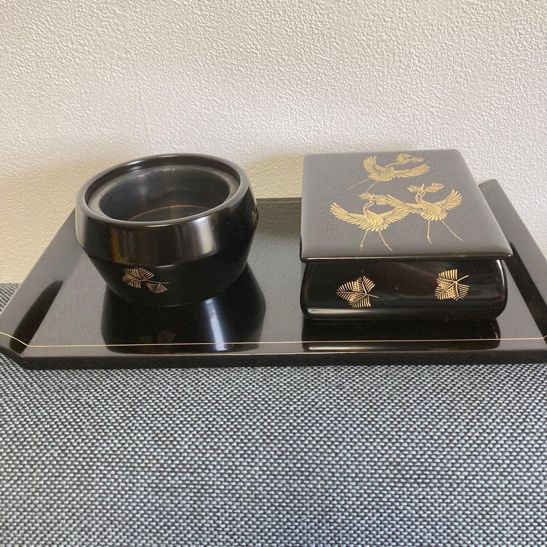 煙草盆　輪島塗　未使用品