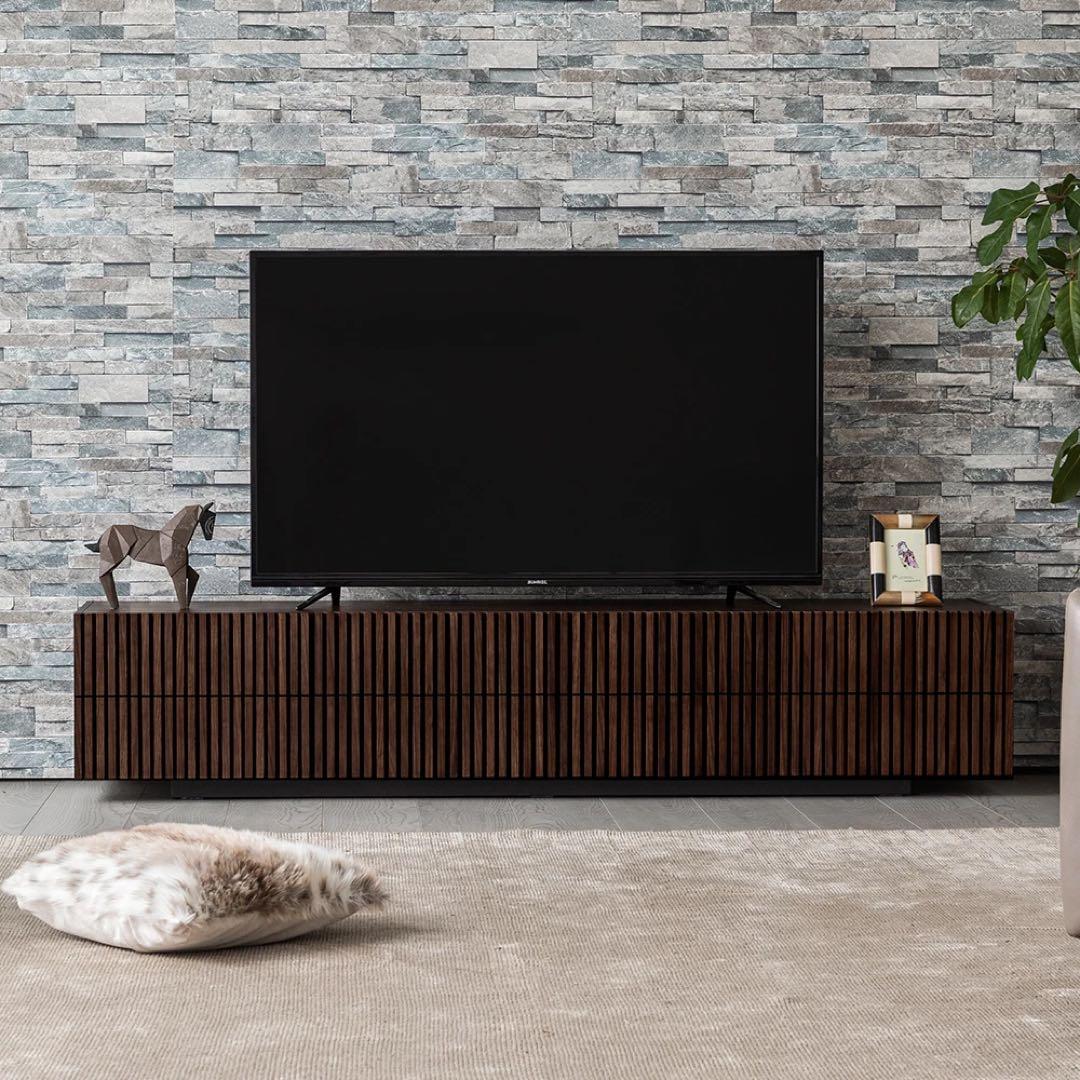 ARMONIA LUSSY2200木製 テレビ台 ブラウン