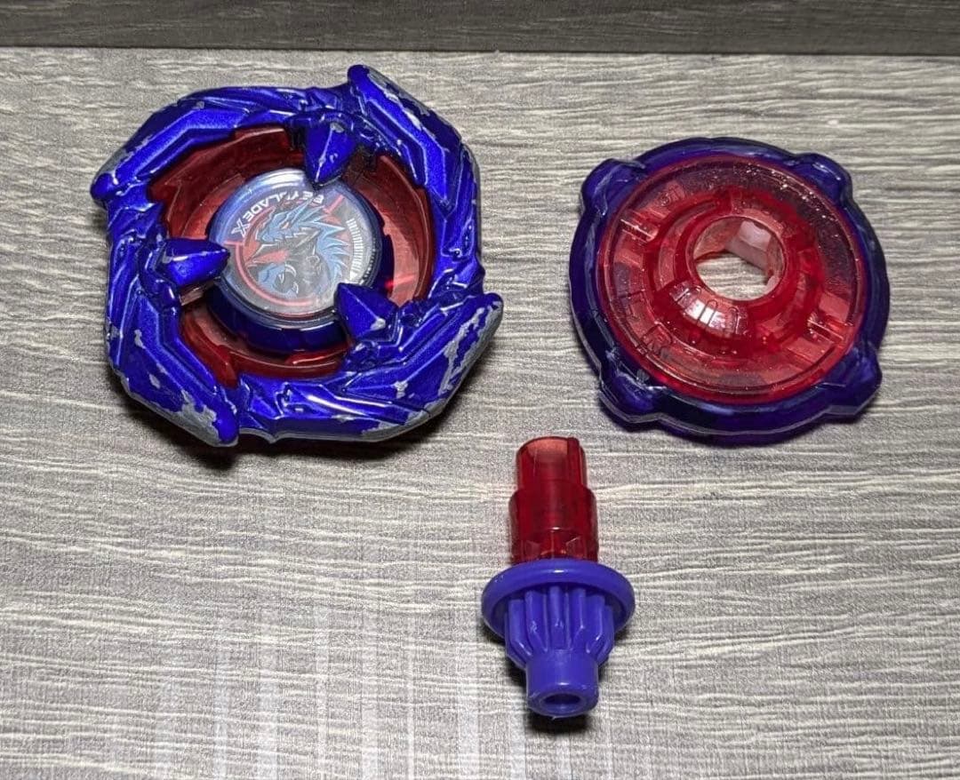 ベイブレードX　コバルトドレイク4-60F　メタルコートブルー