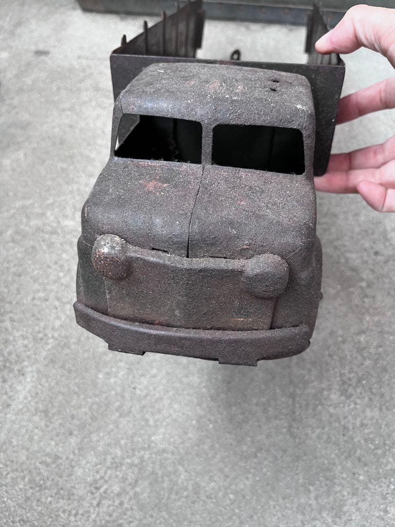 【antique】50'sミリタリー トイトラック TOY ブリキ