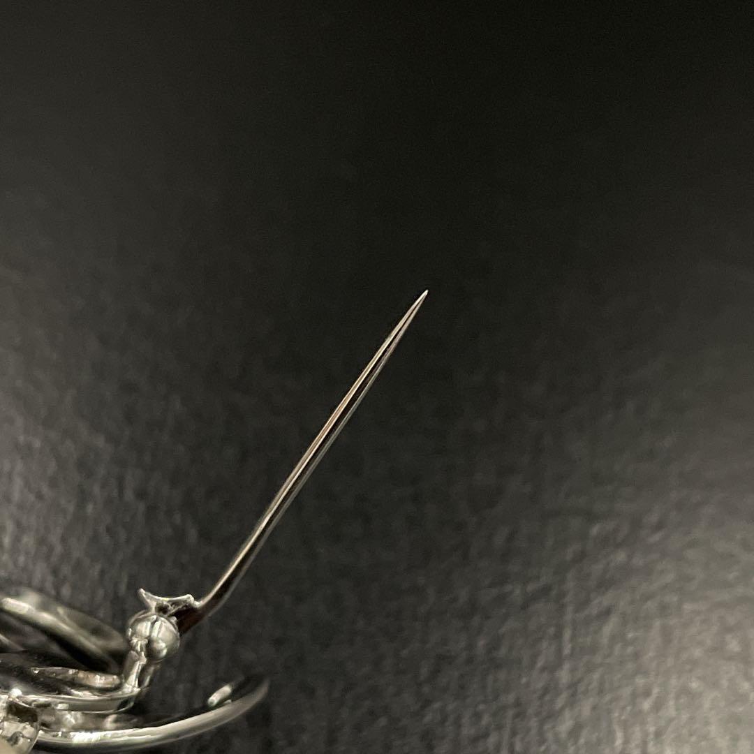 美品　MIKIMOTO　ミキモト　パール　ブローチ　あこや真珠　11粒　MS刻印