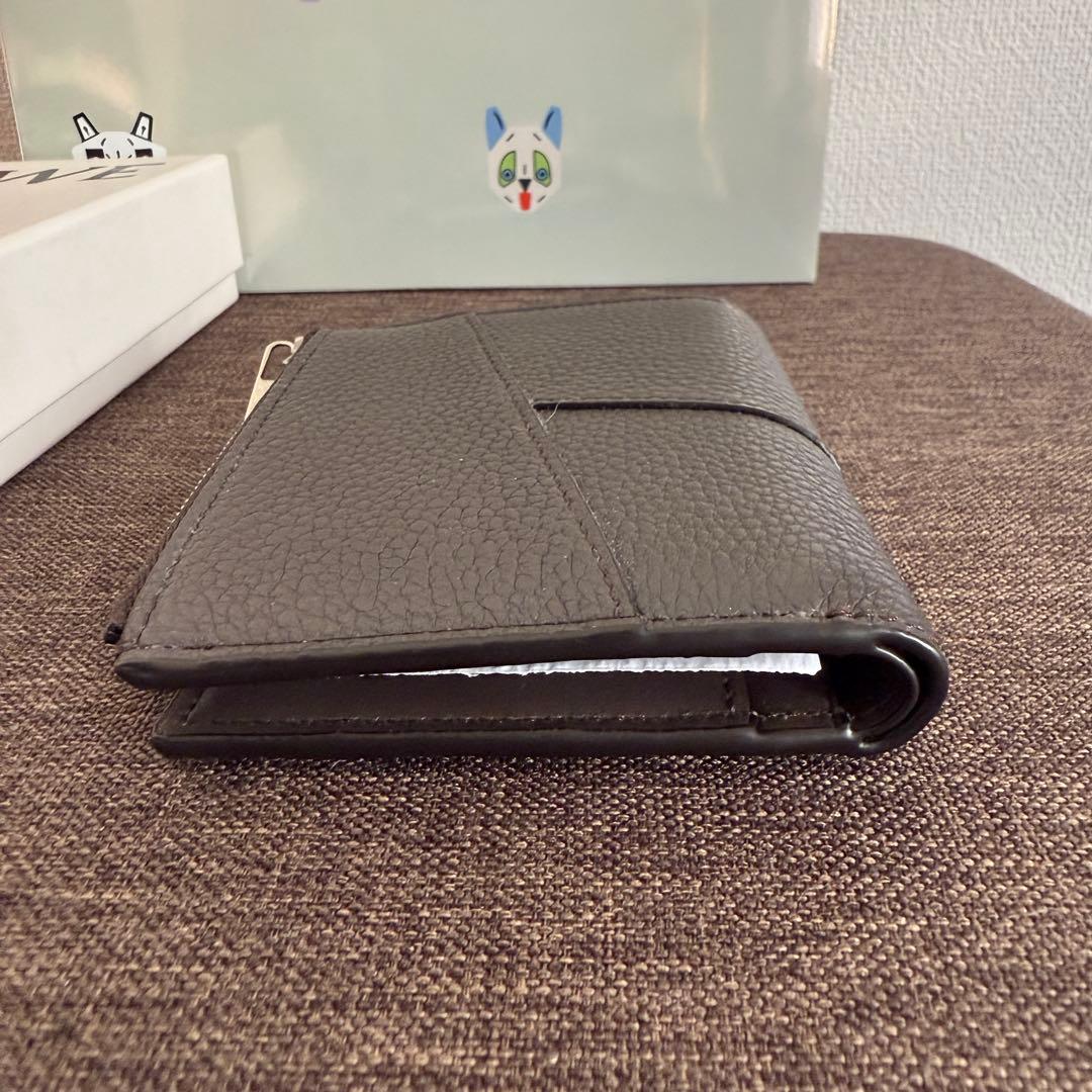 LOEWE ロエベ 二つ折り財布 パズル コンパクトジップウォレット グレー