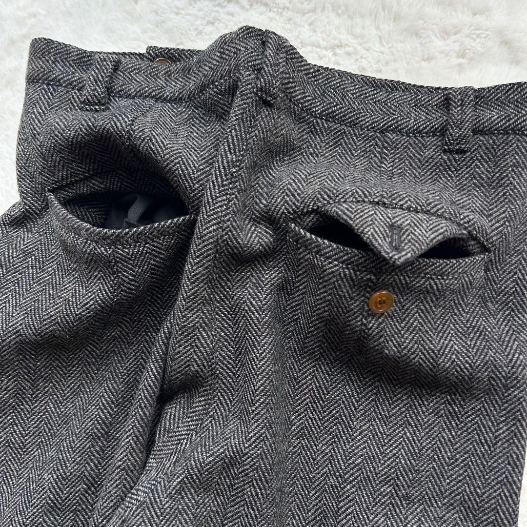 極美品✨ヴィヴィアンウエストウッドマン サルエルパンツ ヘリンボーン グレー S