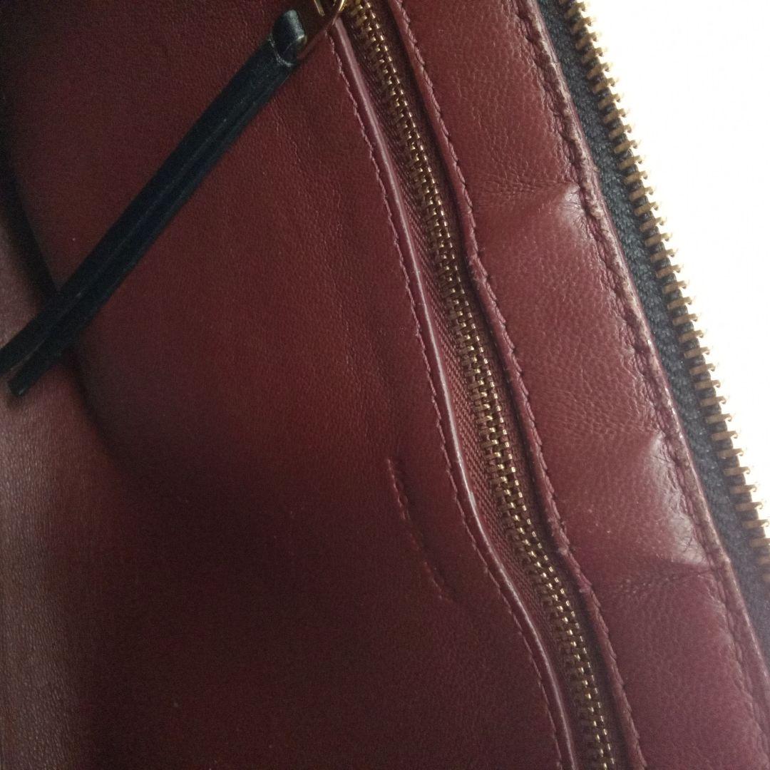 美品 CÉLINE セリーヌ エッジ ブラック レザー ハンドバッグトートバッグ