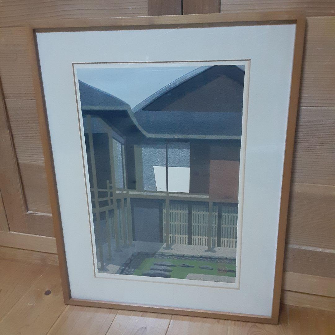 井堂雅夫　木版画　桂離宮 Ⅰ　1983年