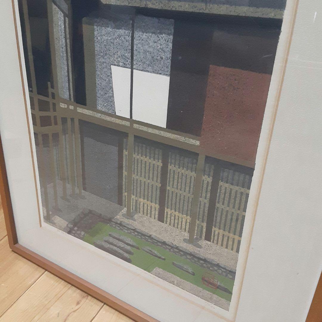 井堂雅夫　木版画　桂離宮 Ⅰ　1983年