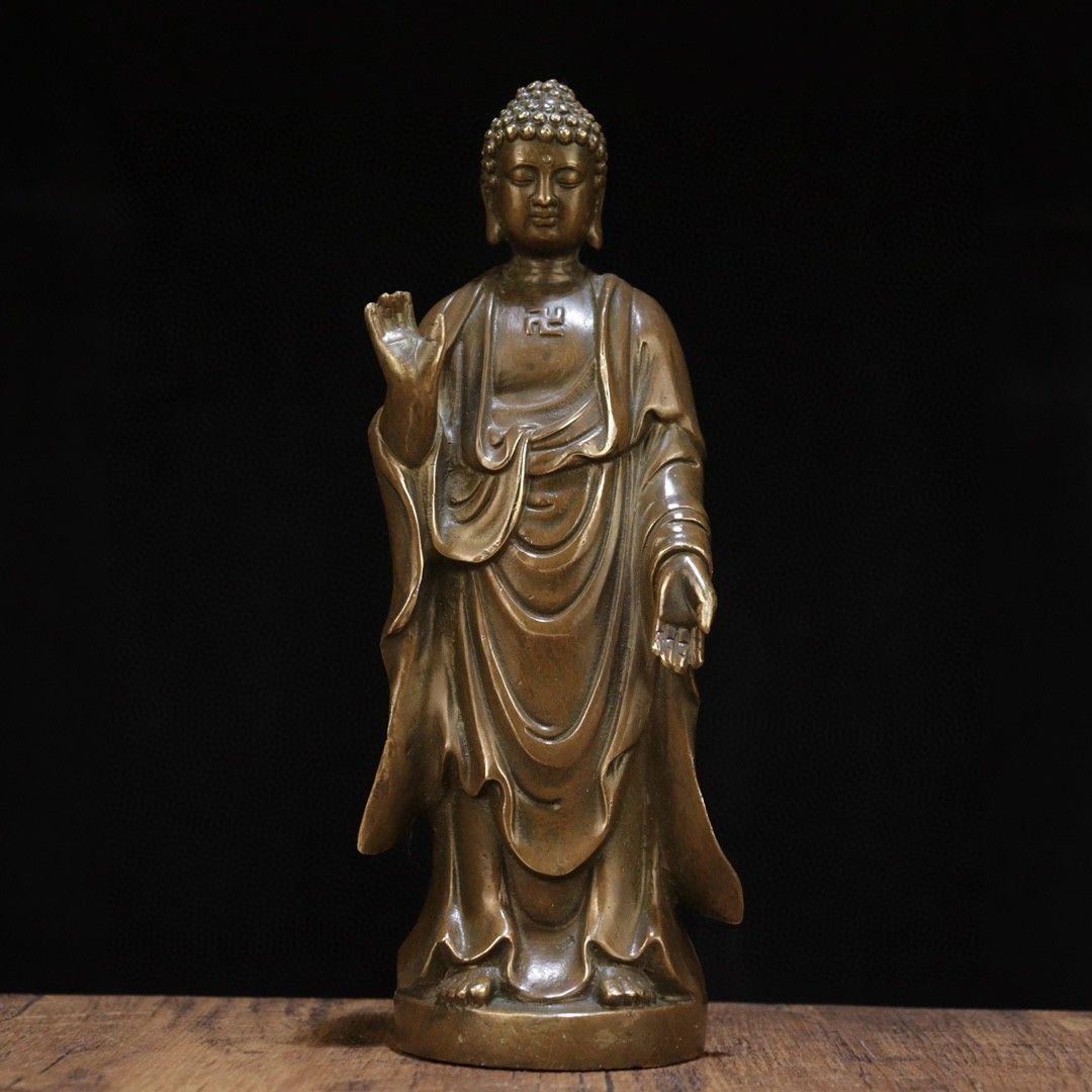 仏教美術 仏像 阿弥陀仏仏像 小仏像 銅製 銅器