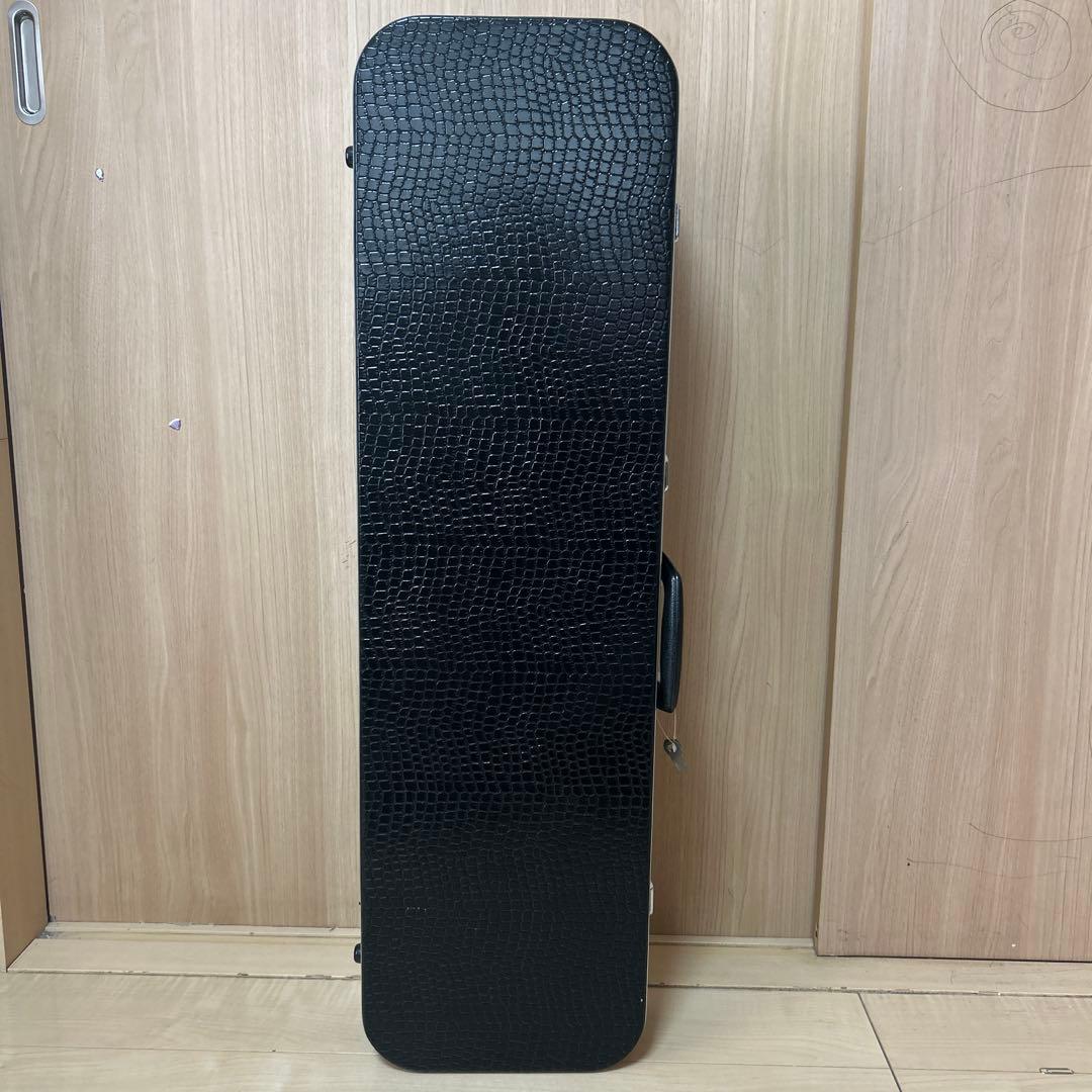 三線 沖縄 蛇皮 1枚張り ハードケース 宮古木工芸 故与儀栄功 氏