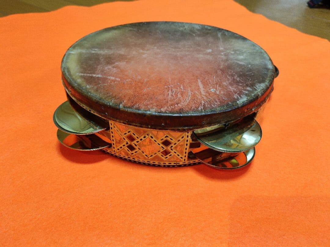 ☆アラブタンバリン レク【魚皮】 Gawharet-Elfan　エジプト製☆