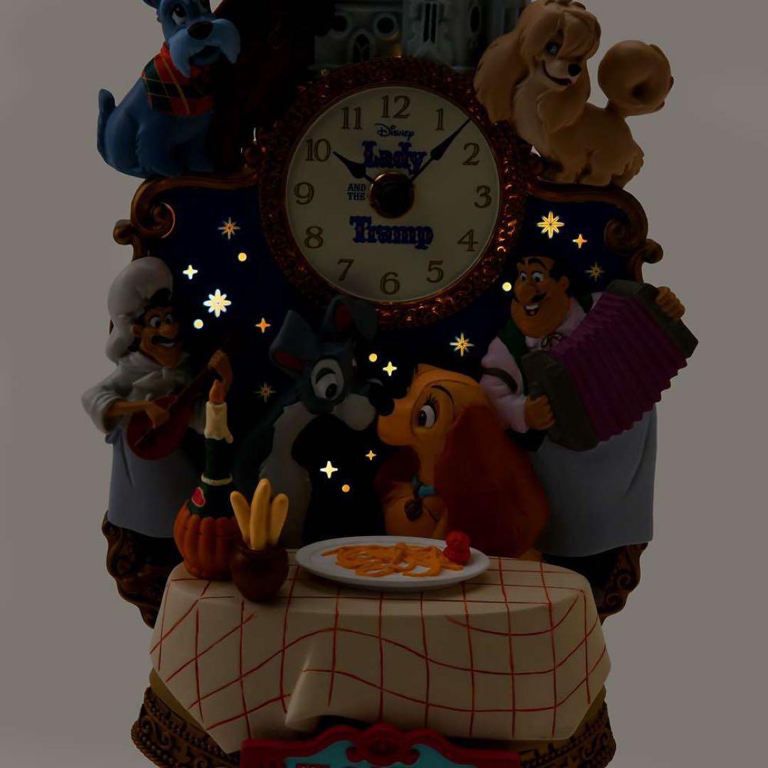 j*1様 わんわん物語 時計 ライトアップ LADY AND THE TRAMP