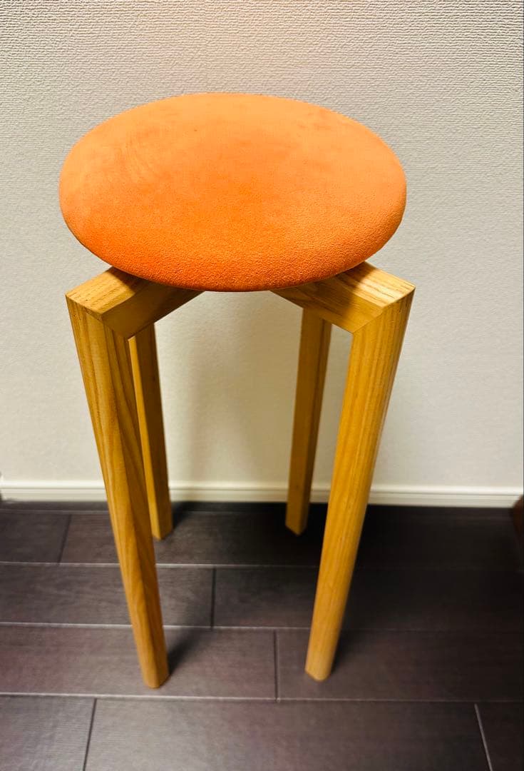 匠工芸 マッシュルームスツール オレンジ　Lサイズ