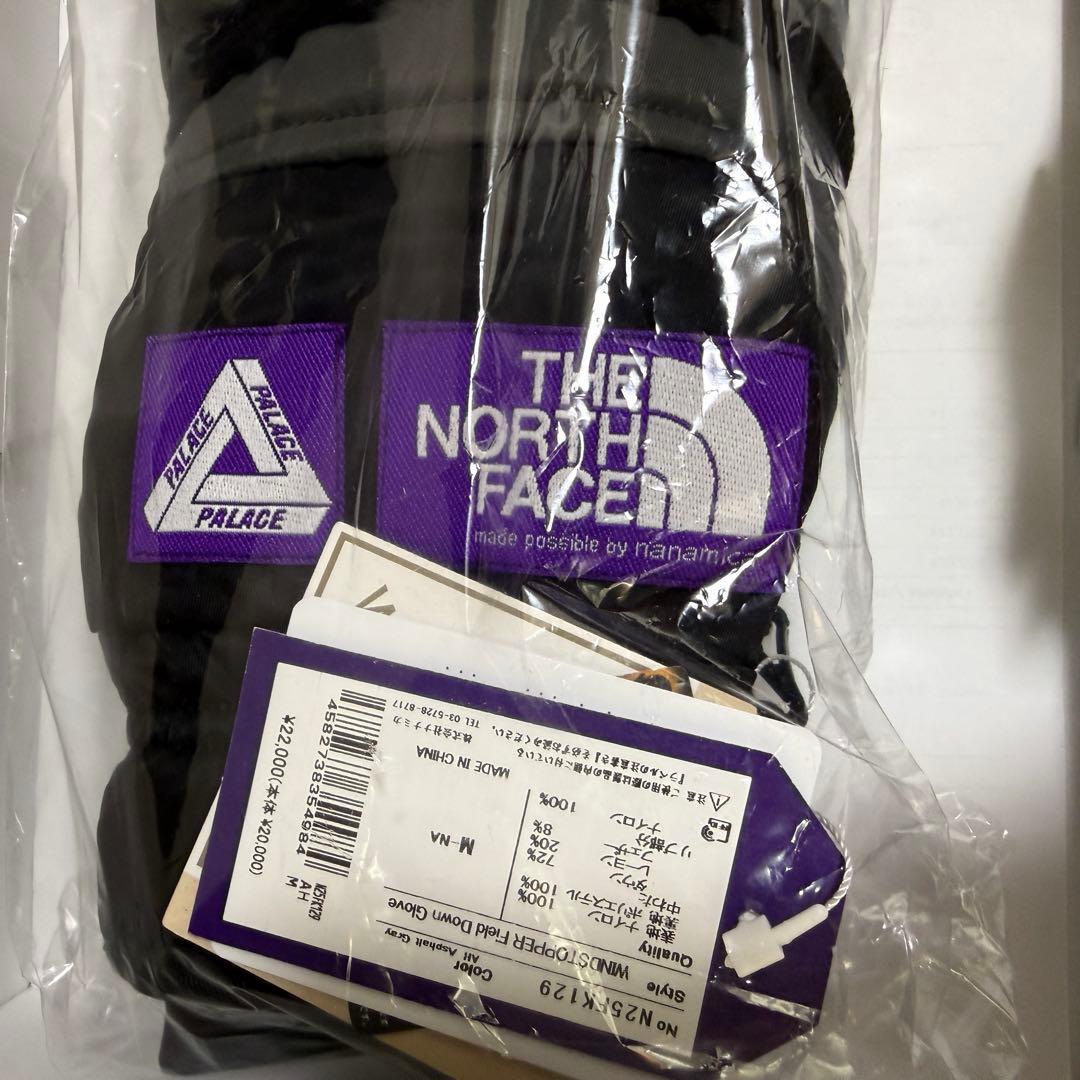 【新品未使用】PALACE×THE NORTH FACE GLOVE グレー　M