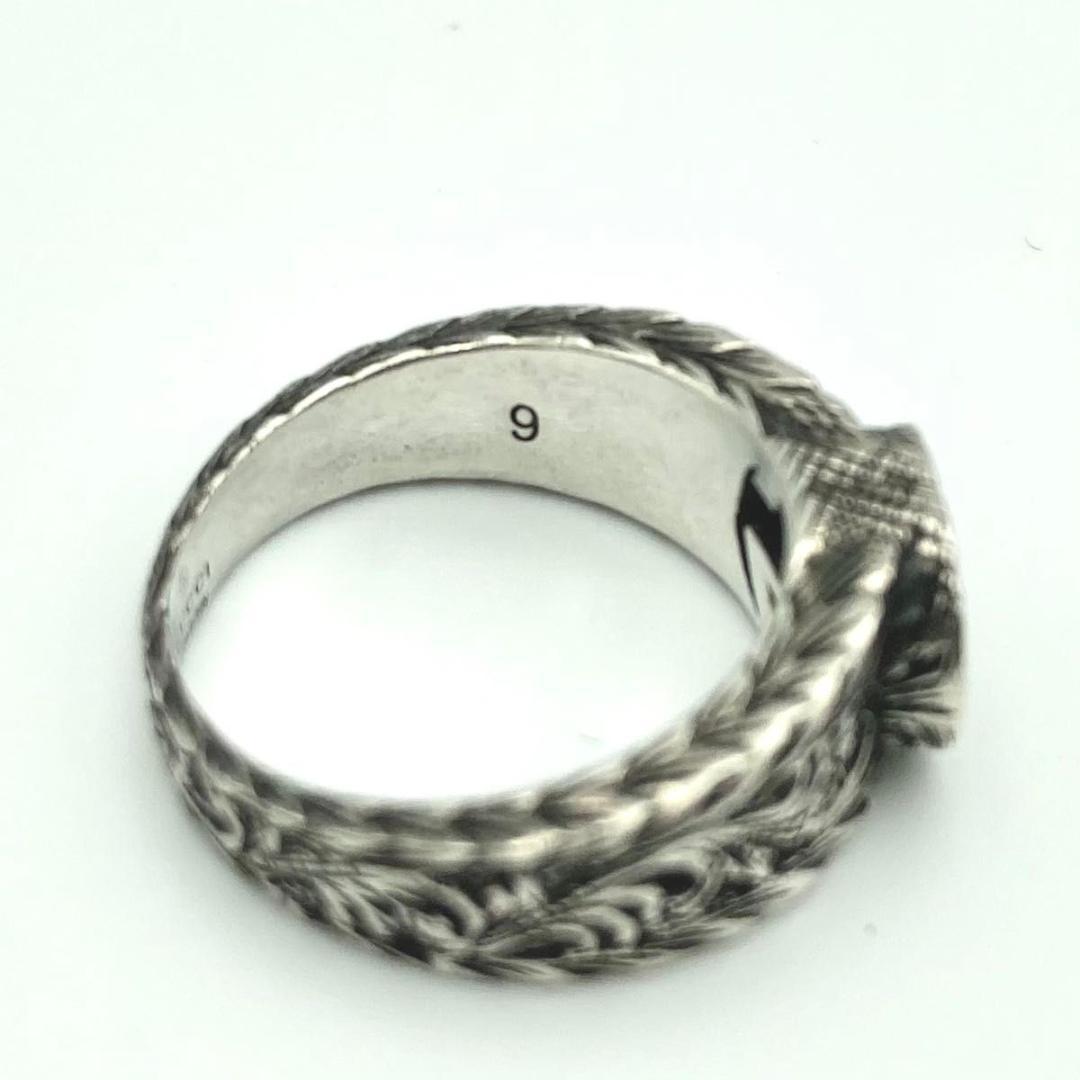 箱付き 保証書 グッチ 指輪 リング インターロッキングG Ag925 9号