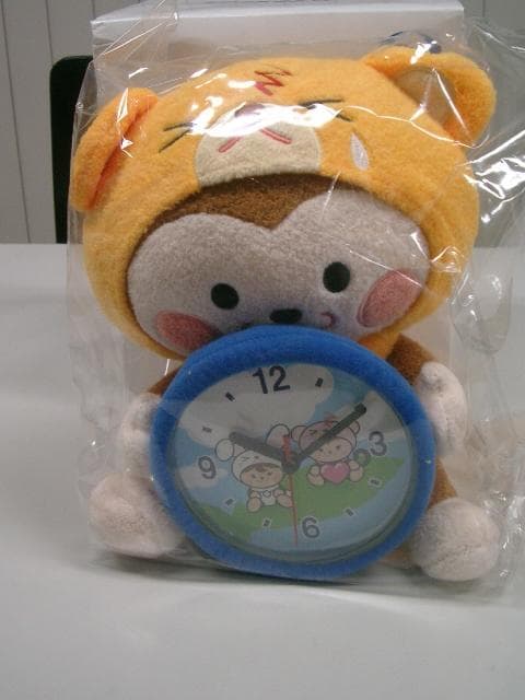 くまさる　ELSATキャラクター　ぬいぐるみ置時計●入手困難非売品グッズ