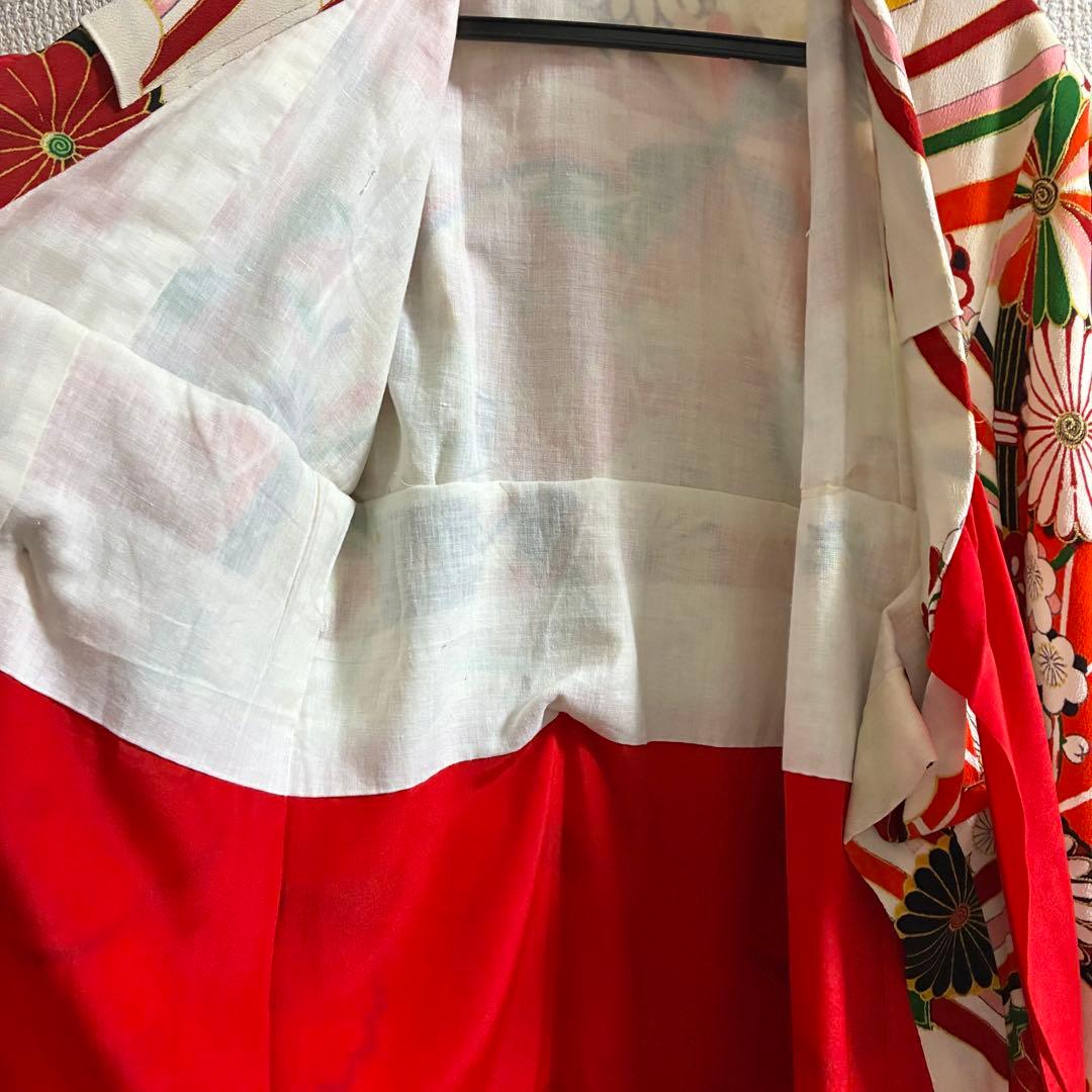 七五三 3歳 ＊ アンティーク 着物 ＊ 被布・長襦袢セット