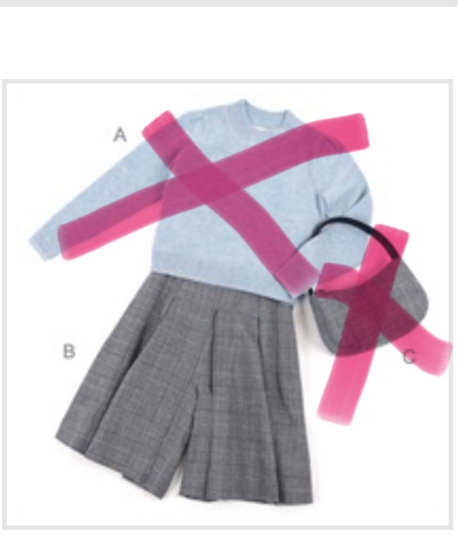 キタムラ グレー チェック柄 キュロット 36サイズ