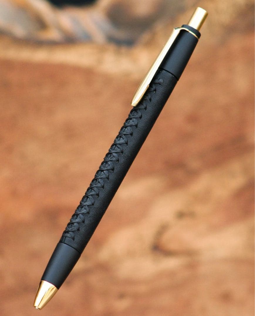 Schicksal 革軸ペン プエブロ ブラック シャープペンシル