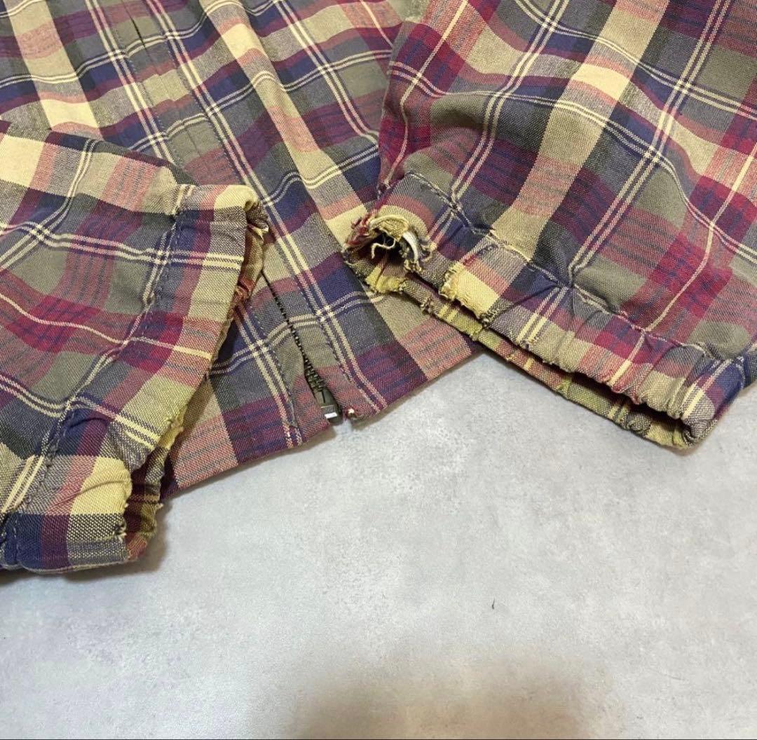 美品 90s Eddie Bauer スイングトップ チェック　スウィングトップ