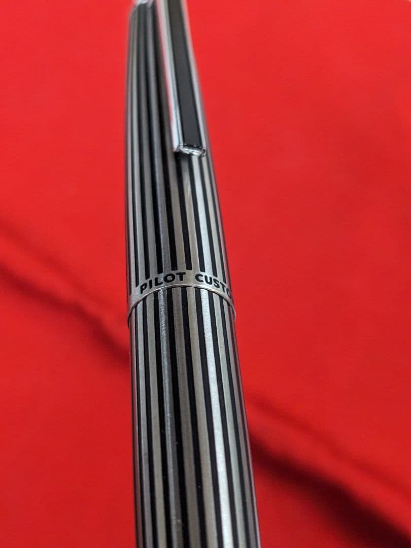 PILOT CUSTOM 18KWG 蝕刻ストライプ 1977年製 ヴィンテージ