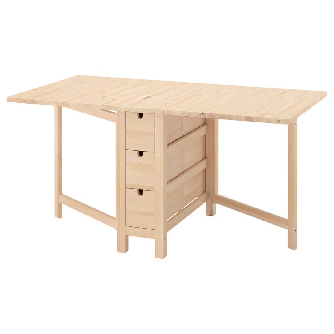 【美品】IKEA イケア　NORDEN バタフライテーブル　折りたたみテーブル