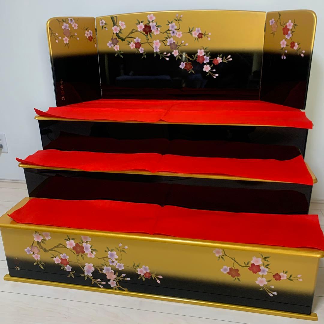 雛壇　屏風付き