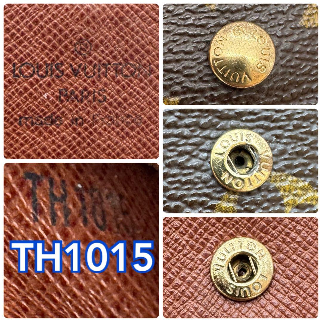 美品✨️ルイヴィトン　モノグラム　インターナショナル　三つ折り財布　wallet