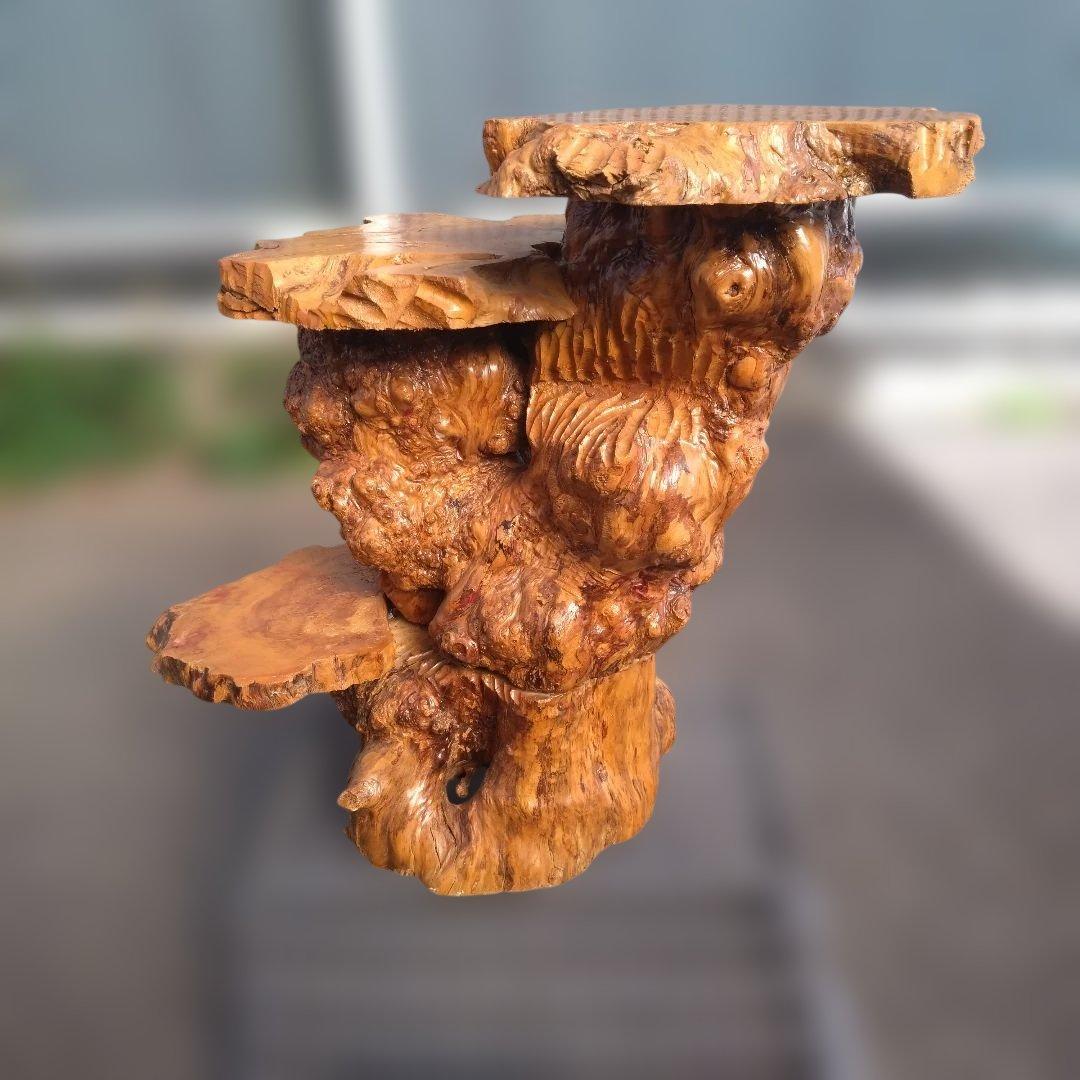 花台、工芸品、置物、自然木、アート、インテリア、展示会、盆栽、盆栽鉢