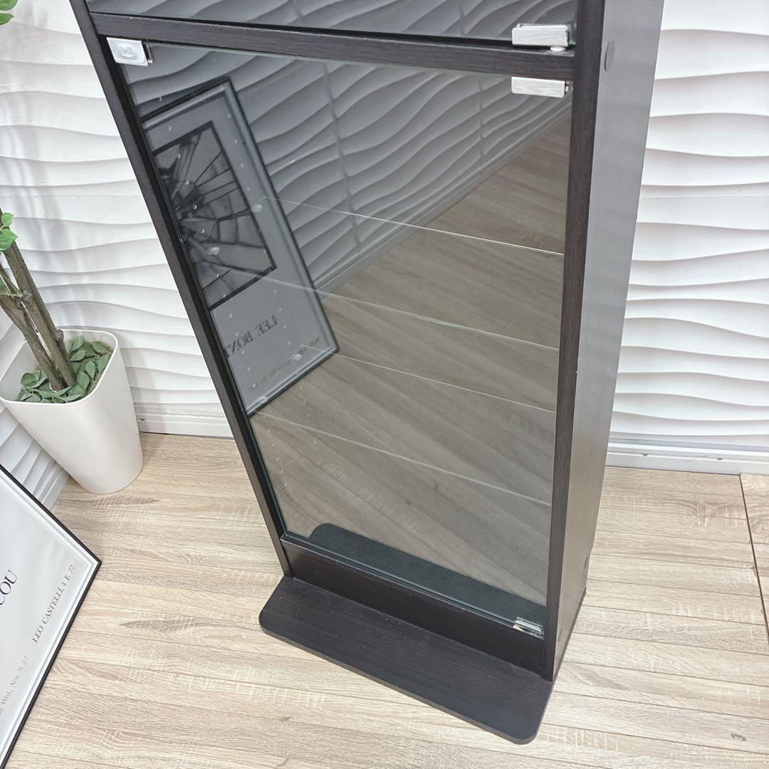 ⑤大阪府 神戸市 配達料無料！◇不二貿易◇ガラスコレクションケース◇ハイタイプ