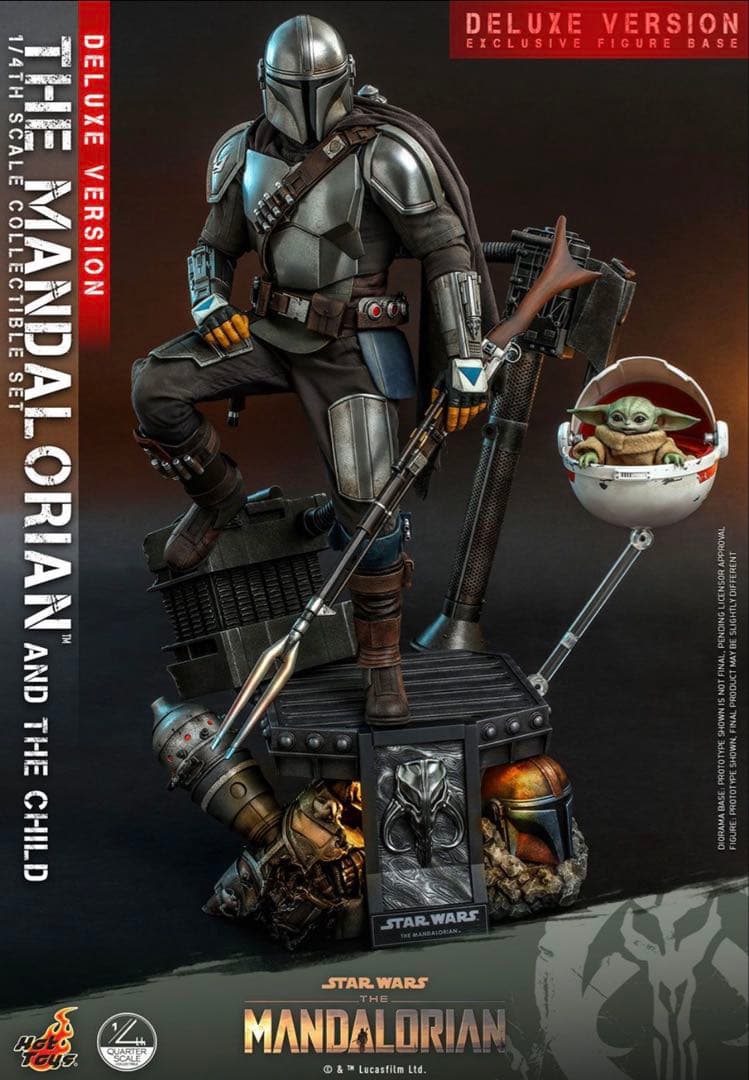 クオーター・スケール マンダロリアン＆ザ・チャイルド（２体セット）［ボーナス付］