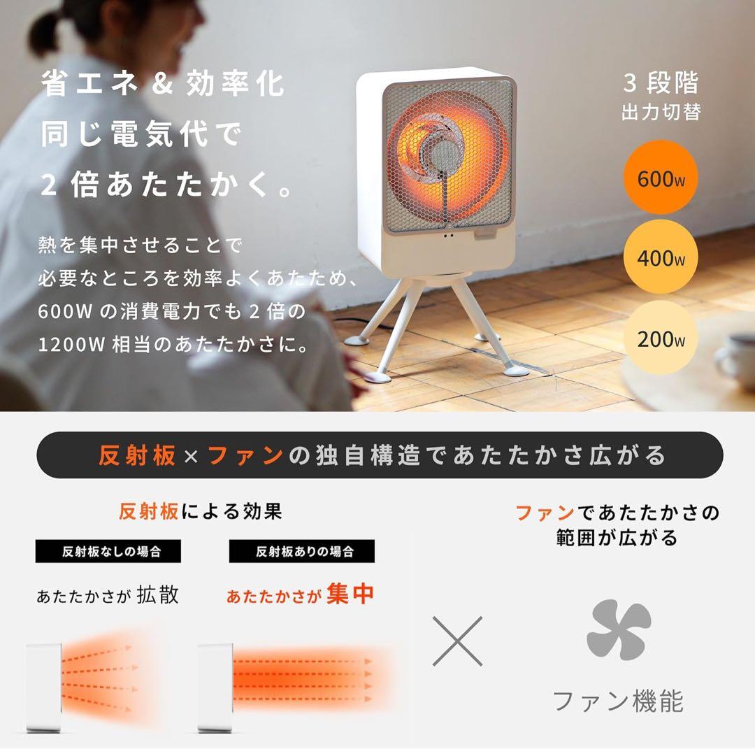 【美品】【速暖・省エネ】siroca リフレクトヒーター