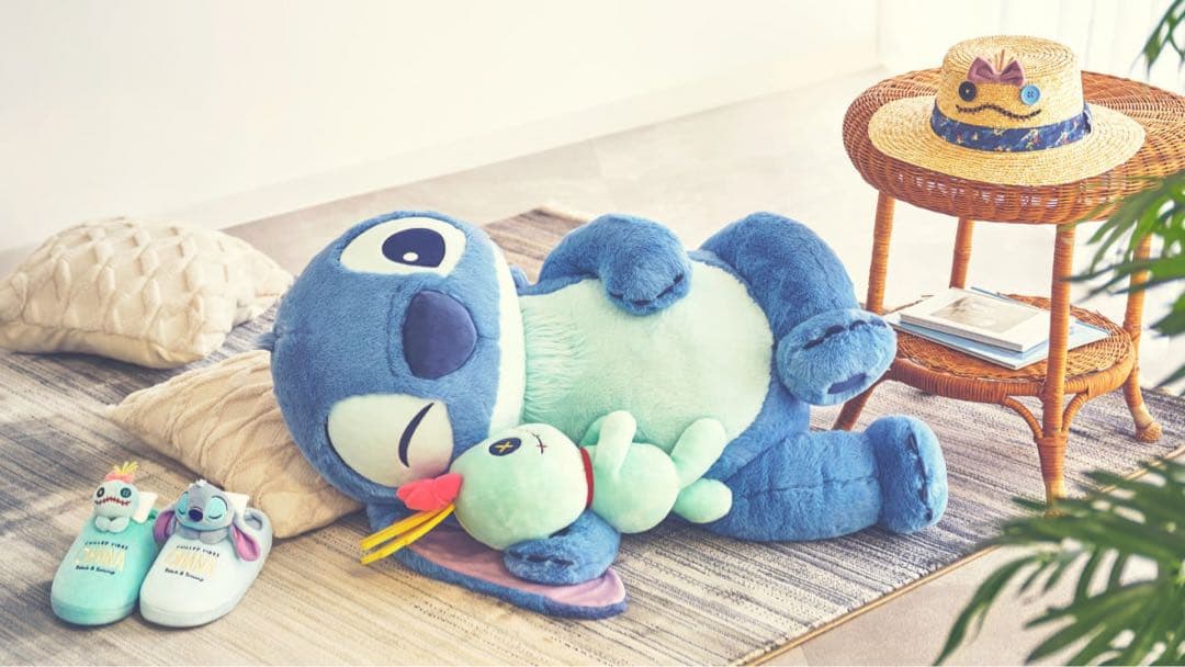 スティッチ＆スクランプ 82cm ぬいぐるみ スーパービッグ Disney