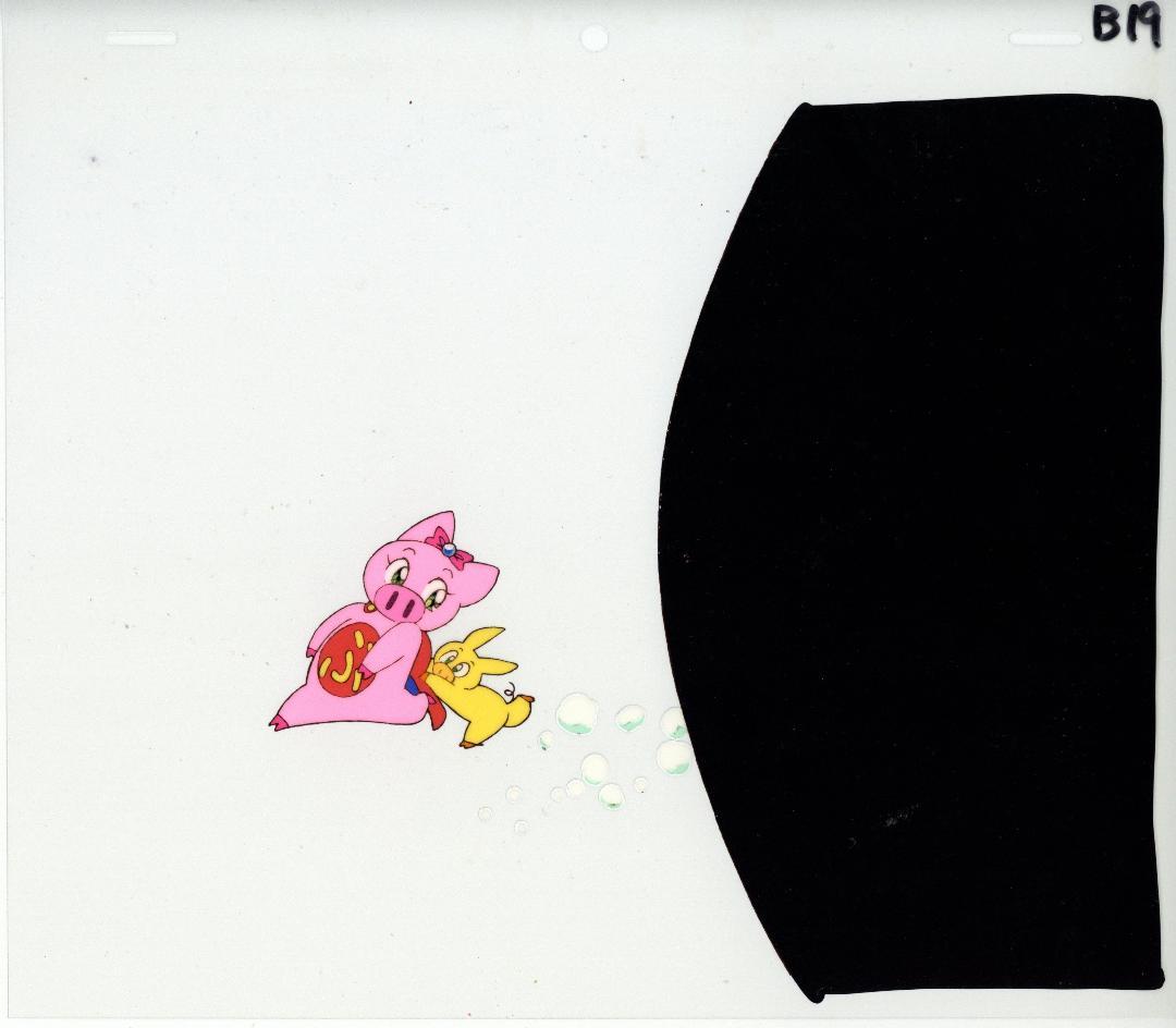 「とんでぶーりん」のＯＰ、変身バンク、ＥＤのセル画セット