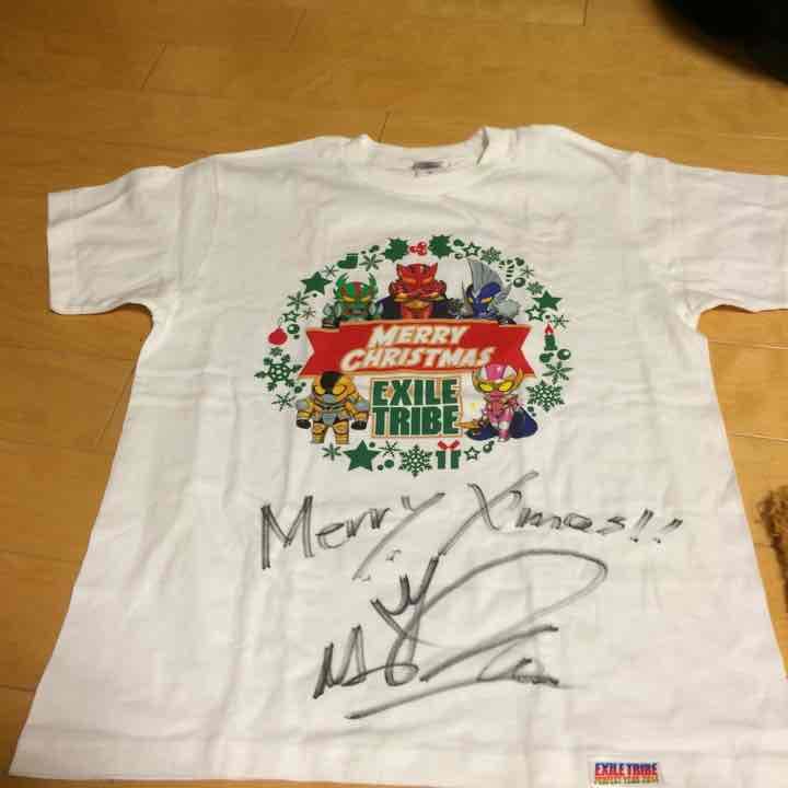 EXILE NAOTO直筆サインTシャツ