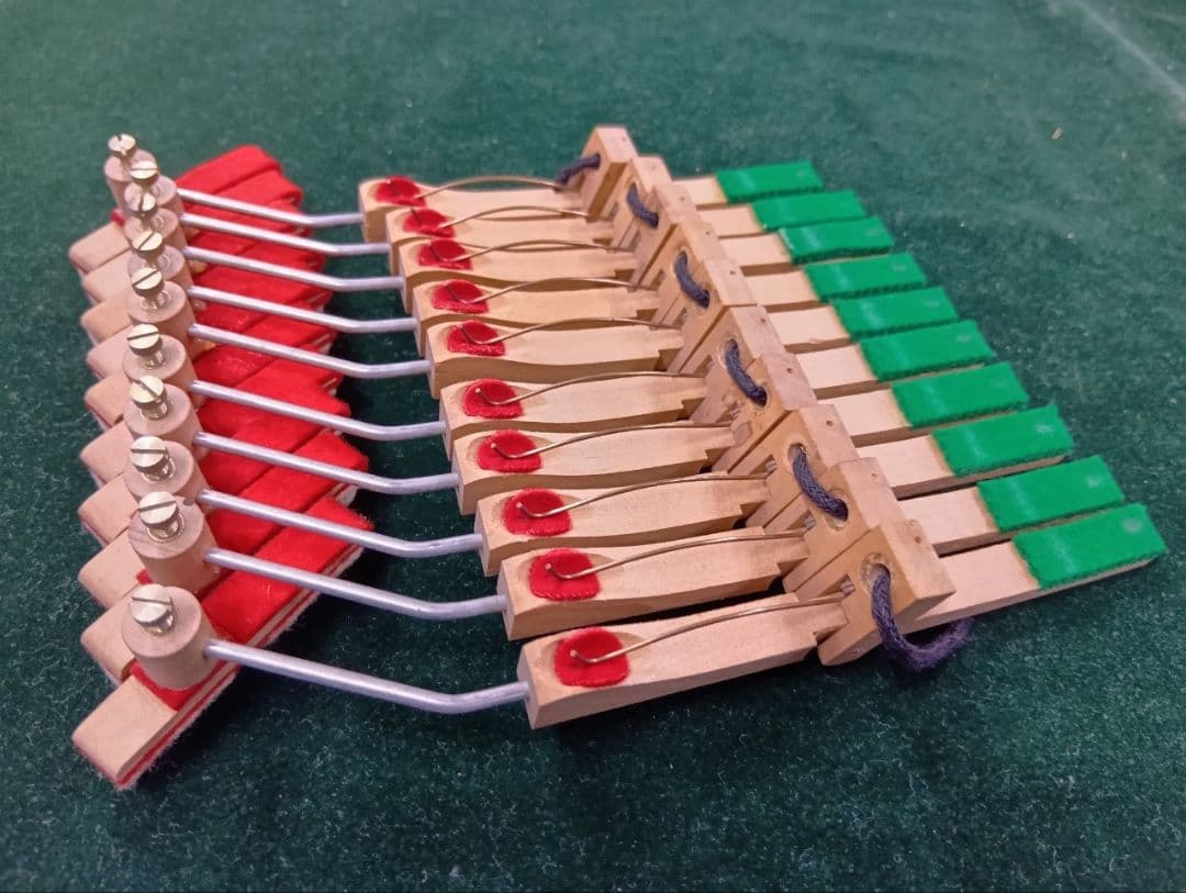 アップライトピアノ ダンパーアッセンブリー 10本 中古