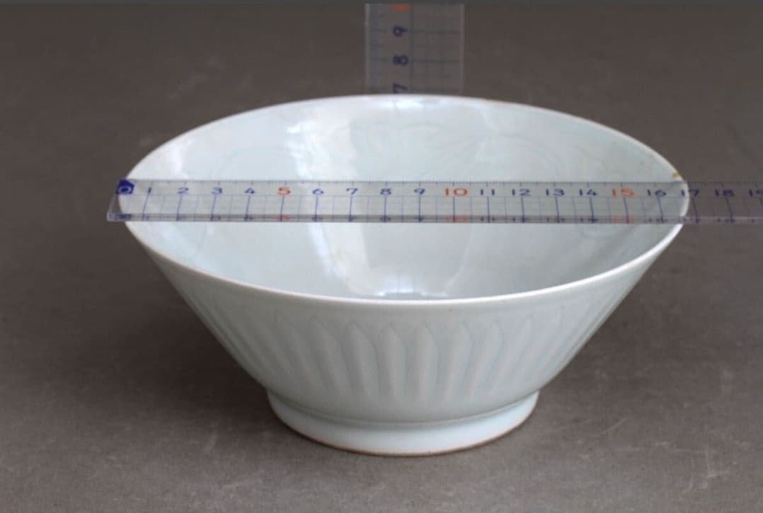 茶碗 木箱付き 青白磁 時代品 唐物 中国美術 茶道具 茶器