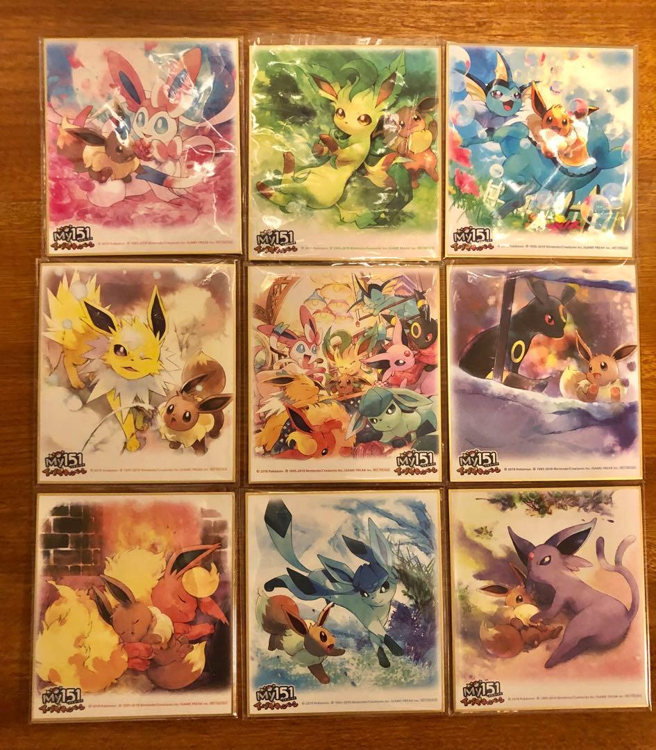 【美品】ポケモン　ART色紙　ミニ色紙　当時物　ブイズ151 Complete