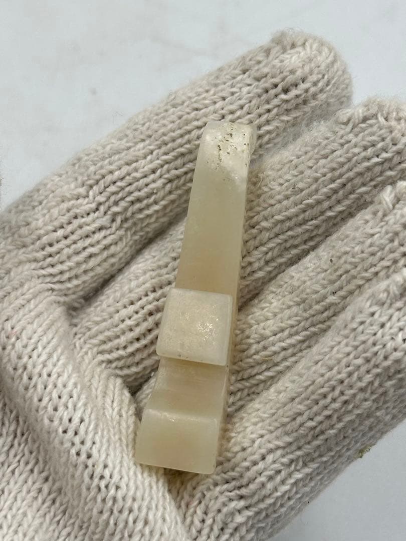 砡雕刻 根付 白玉 和田玉 中国古美術 アクセサリー 重さ約 16g